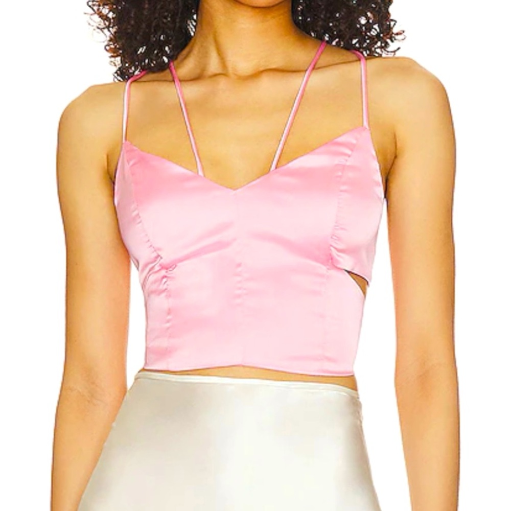 Superdown Jaylin Pink Crop Top